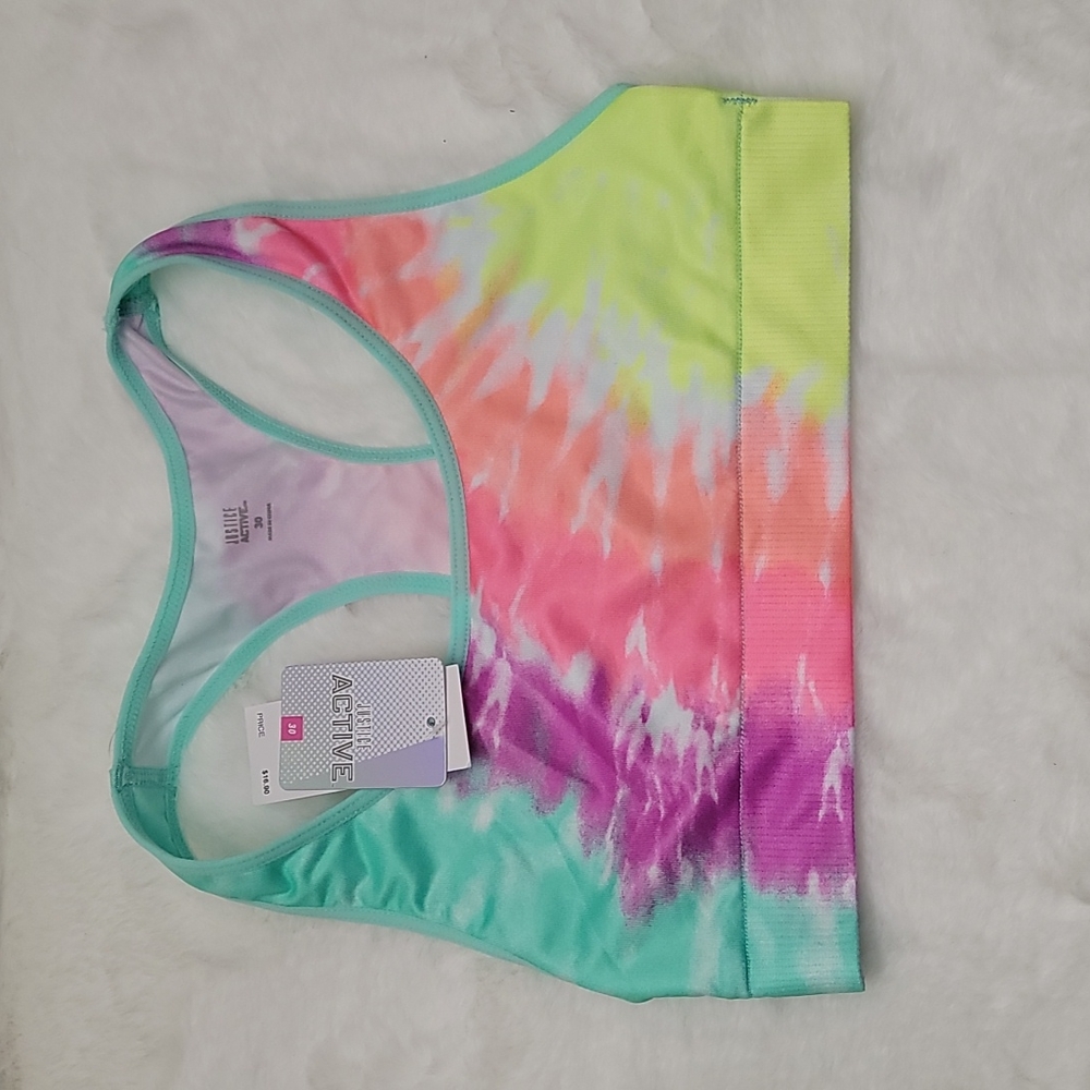 Justice Active Sports Bra Tye Dye Size 30